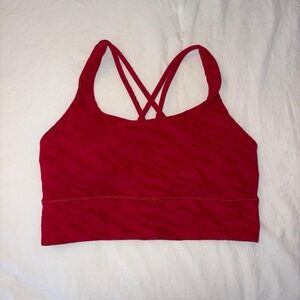 Lululemon Athletica Red Crisscross Sports Bra